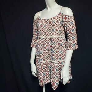 Mudd Boho Cold Shoulder Dress (16)